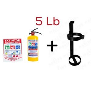EXTINTOR ABC DE 5Lb +  SOPORTE TIPO  PEDESTAL
