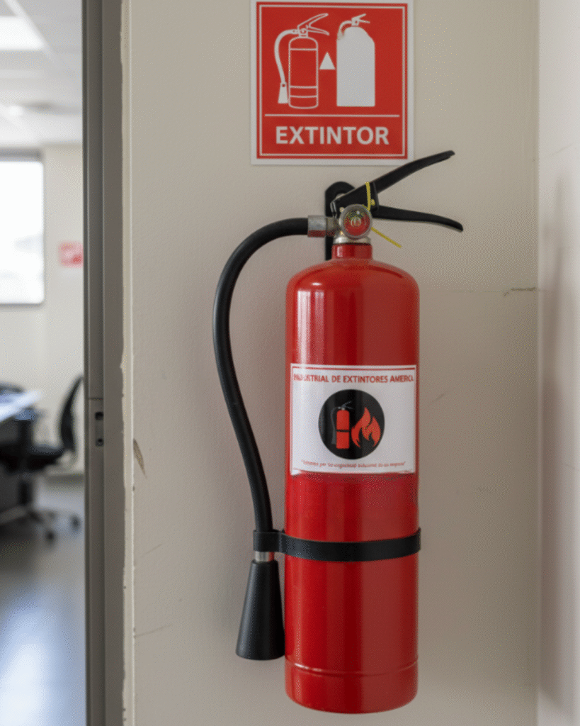 EXTINTOR ROJO EXTINTOR PORTAIL EXTINTOR CARGADO